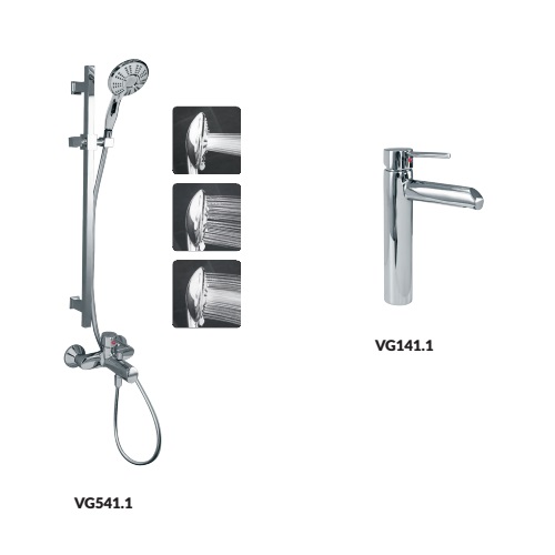 Bộ vòi chậu – Sen tắm Viglacera VG141.1-VG541.1