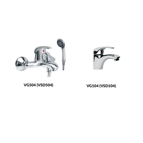 Bộ vòi chậu – Sen tắm Viglacera VG104-VG504