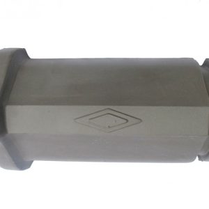 Ngói nóc tráng men màu ghi 340x170x10