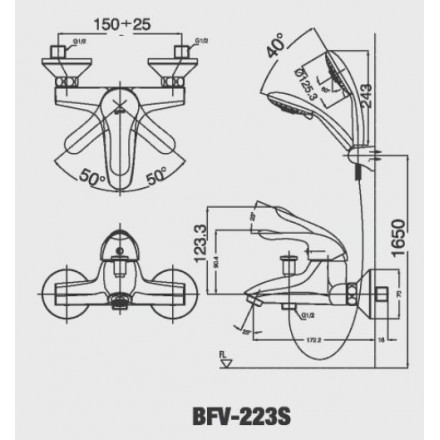 Sen tay nóng lạnh Inax BFV-223S - Ảnh 2