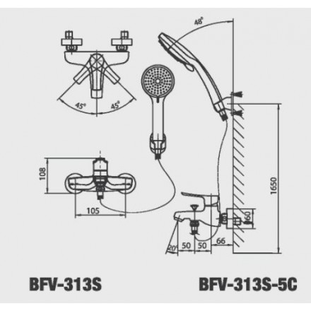 Sen tay nóng lạnh Inax BFV-313S-5C - Ảnh 2