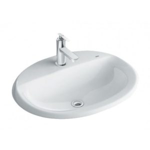 Chậu rửa âm bàn dương vành Inax L-2395V