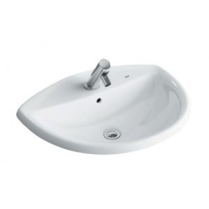 Chậu rửa âm bàn dương vành Inax L-2396V