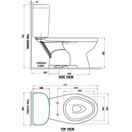 Bồn cầu hai khối American Standard VF-2398 (VF-3396+VF-4798) - Ảnh 2