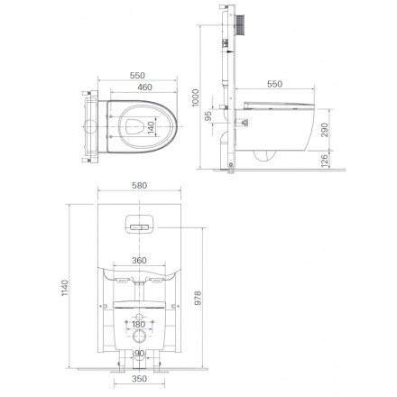 Bồn Cầu Thông Minh INAX AC-952/CW-H18VN - Ảnh 2
