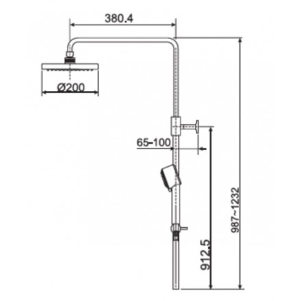 Thân sen cây American Standard Moonshadow D20S - Ảnh 2