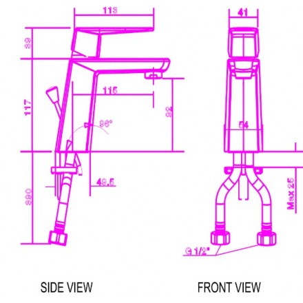 Vòi rửa nóng lạnh American Standard Ventuno WF-6901 - Ảnh 2