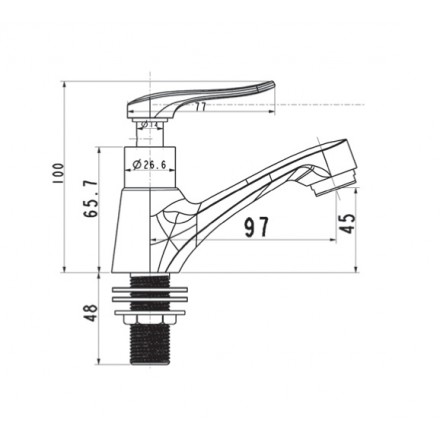 Vòi rửa nóng lạnh American Standard ARR A-7009C - Ảnh 2