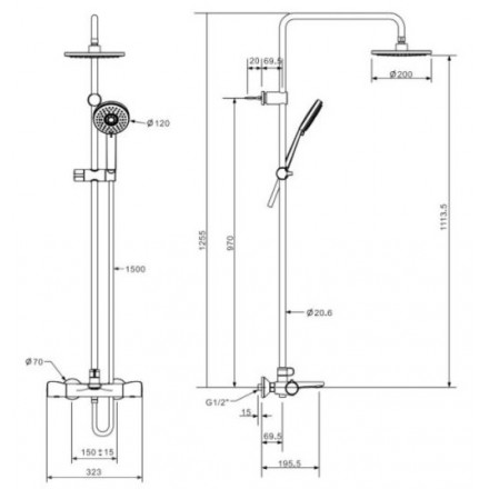 Sen cây cảm biến nhiệt American Standard WF-4952 EasySET 3 Đường - Ảnh 2