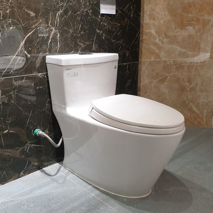 Bồn cầu một khối nắp êm Viglacera V62