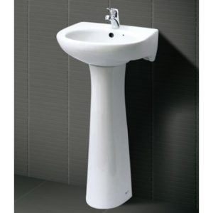 Chậu rửa treo tường kèm chân dài Inax L-282V/L-284VD