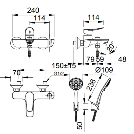 Sen tay nóng lạnh Inax BFV-503S - Ảnh 2