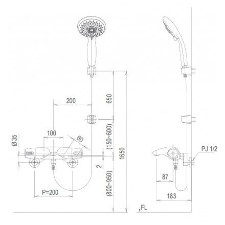 Sen tay nóng lạnh Inax BFV-5103T-3C - Ảnh 2