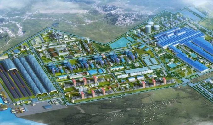 Khu liên hợp gang thép Hòa Phát Dung Quất
