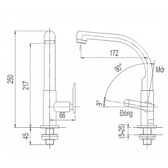 Vòi Bếp Lạnh Inax SFV-29 - Ảnh 2
