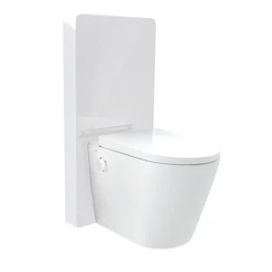 Bồn cầu thông minh đặt sàn Viglacera Platinum P.16.321 kính đen
