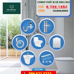 Combo Thiết Bị Vệ Sinh – Phòng Tắm – CB02
