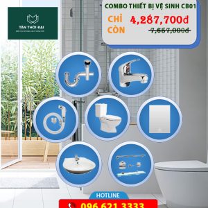 Combo Thiết Bị Vệ Sinh - Phòng Tắm - CB01