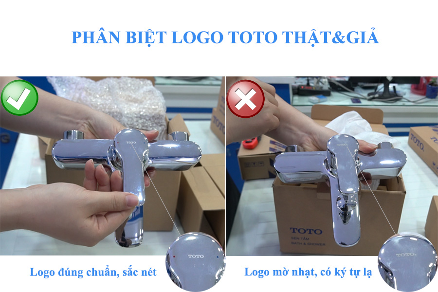 Phân biệt thiết bị vệ sinh TOTO thật giả đơn giản