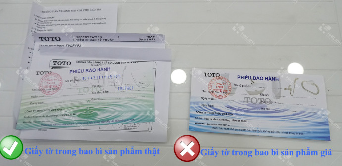 Phân biệt thiết bị vệ sinh TOTO thật giả đơn giản